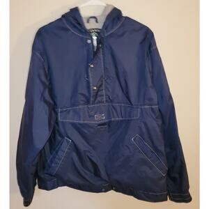 Mens Gap Pullover Varsity Classic Winbreaker Jacket Team 1969 Size S Navy Blue
